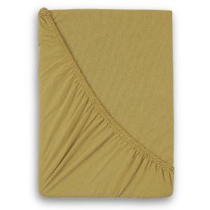 Jersey prostěradlo s lycrou DeLuxe 120x200 tmavě béžové