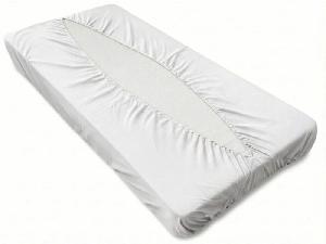 Jersey prostěradlo obálkového střihu 90x200 bílá