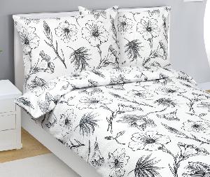 Krepové povlečení Deluxe 140x200+70x90 Ibišek