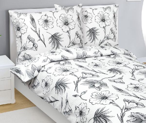 Krepové povlečení Deluxe 140x200+70x90 Ibišek